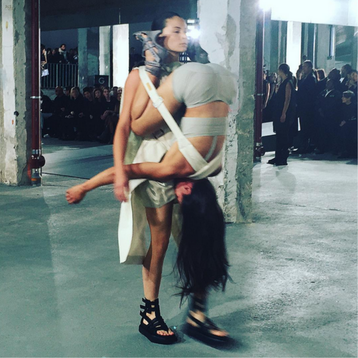 Human Knapsacks at Rick Owens 