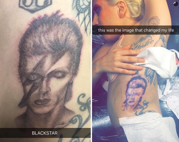 Lady Gaga Debuts New David Bowie Tattoo I D