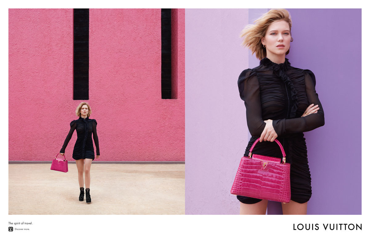 A quest for excellence. In the new Louis Vuitton campaign, House Ambassador  Léa Seydoux embodies the sophistication and elegance of the Maison's  iconic, By Louis Vuitton