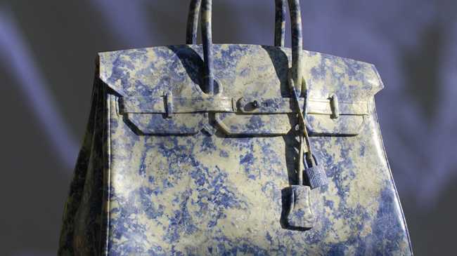 The first Birkin bag made in 1984 at the Liberty's exhibit