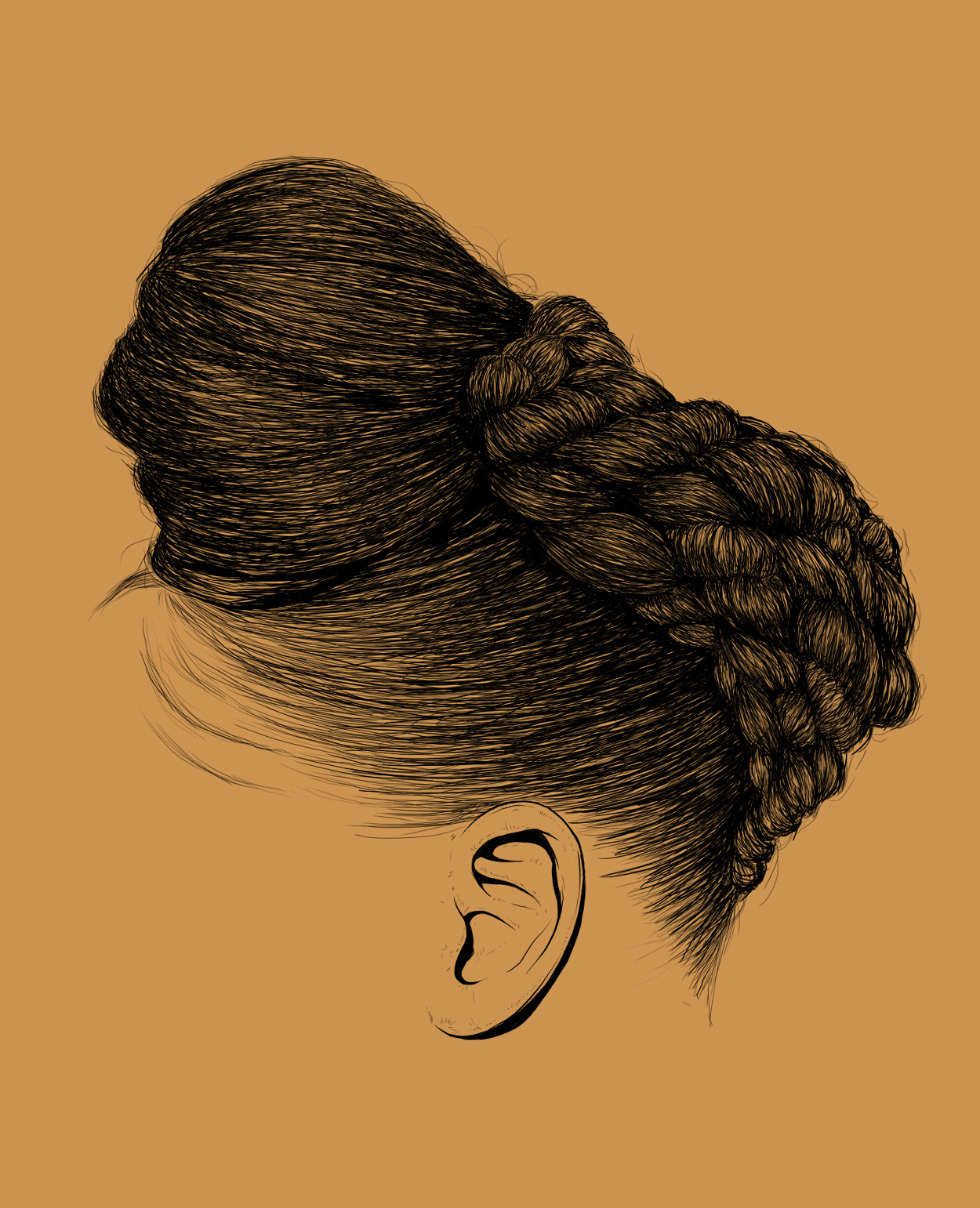 these intricate illustrations of black women's hair promote self-love