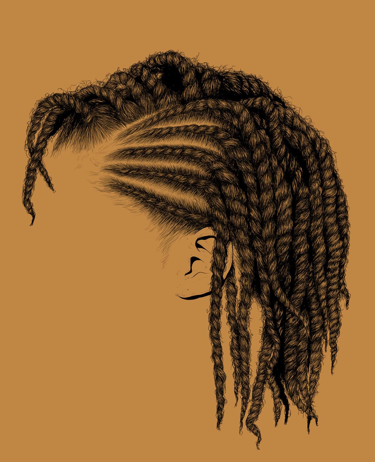 18+ Black Hairstyles To Draw