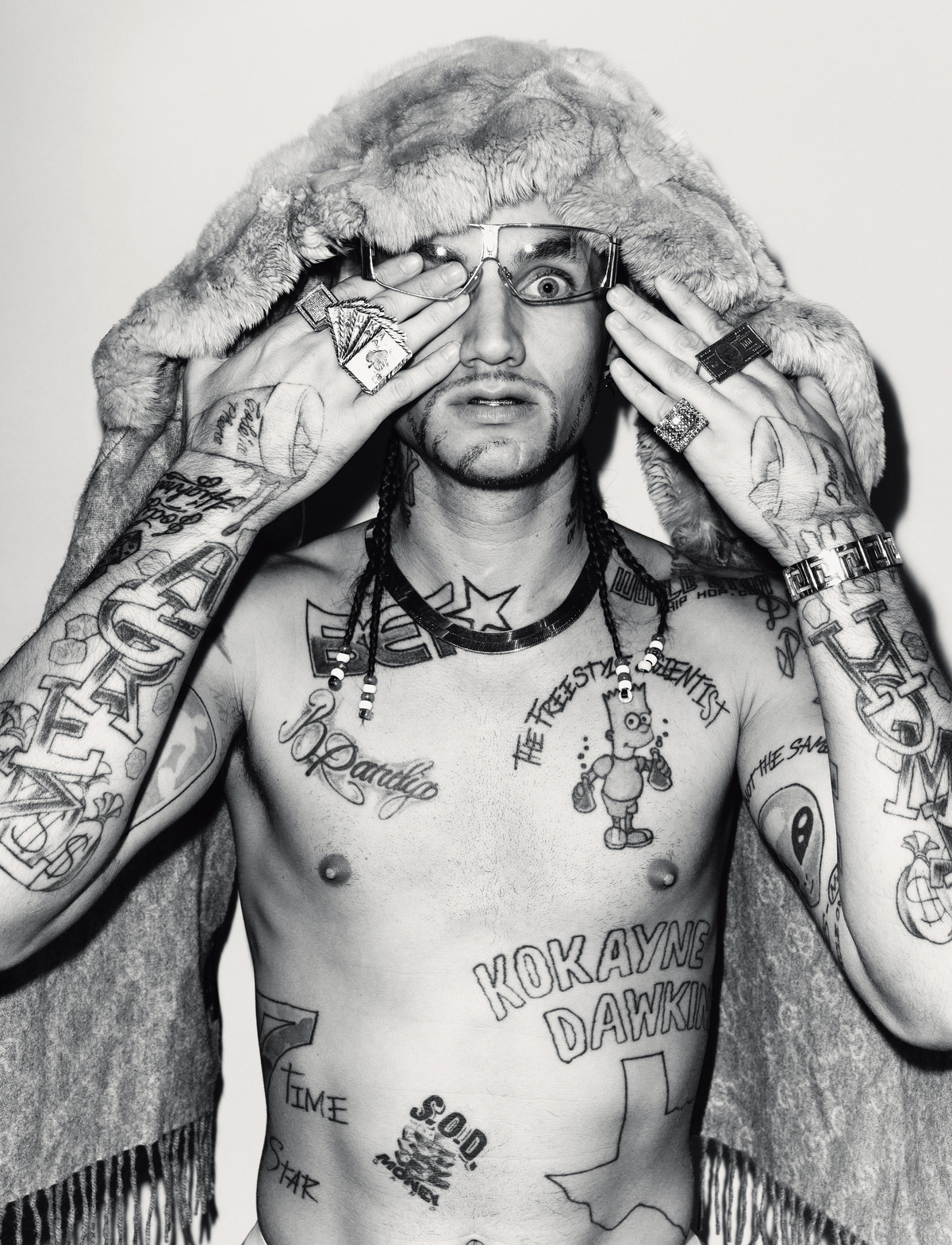 Riff Raff Is The Crazy Tattooed Rapper Played By James Franco  Tattoodo