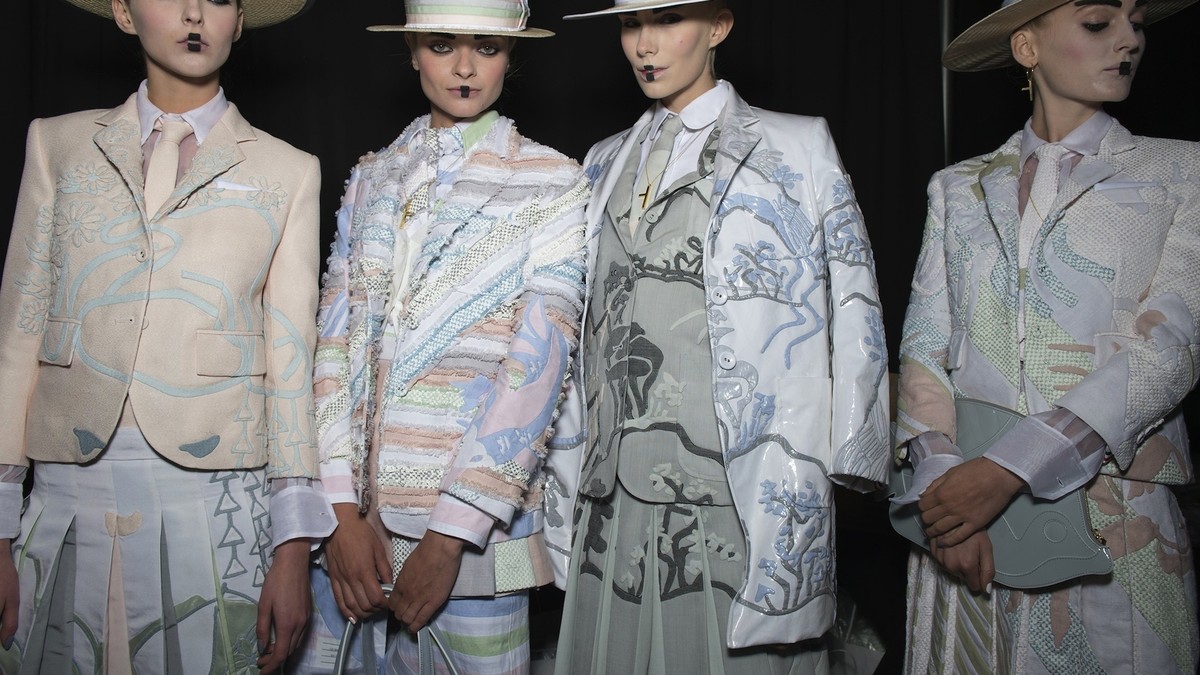 thom browne drops japanese school girls into the land of oz for spring ...