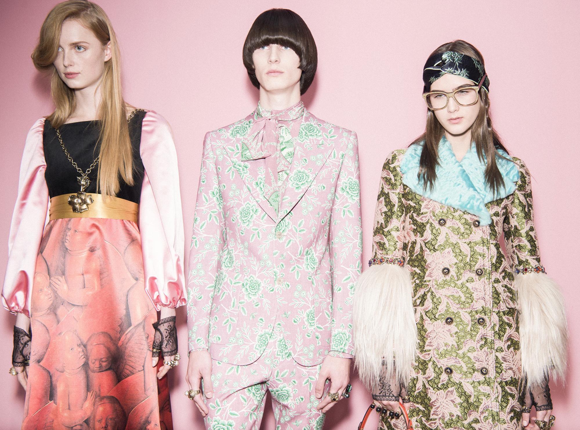 gucci is the latest brand to combine mens and womenswear into one show ...